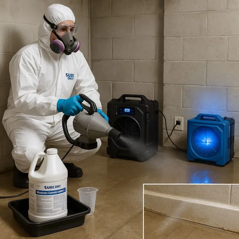 Sanitization and Odor Removal process in Las Quintas Fronterizas Colonia, TX