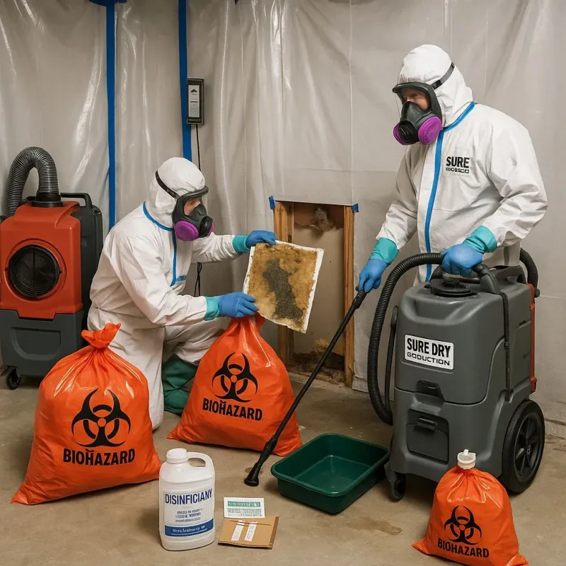 Contaminated Water Handling Protocols process in Las Quintas Fronterizas Colonia, TX